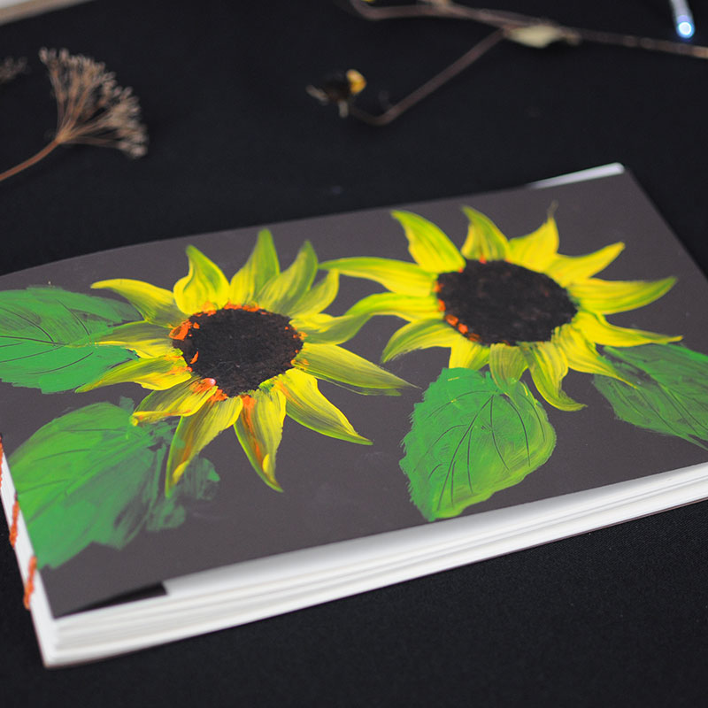 sketchbook floarea soarelui